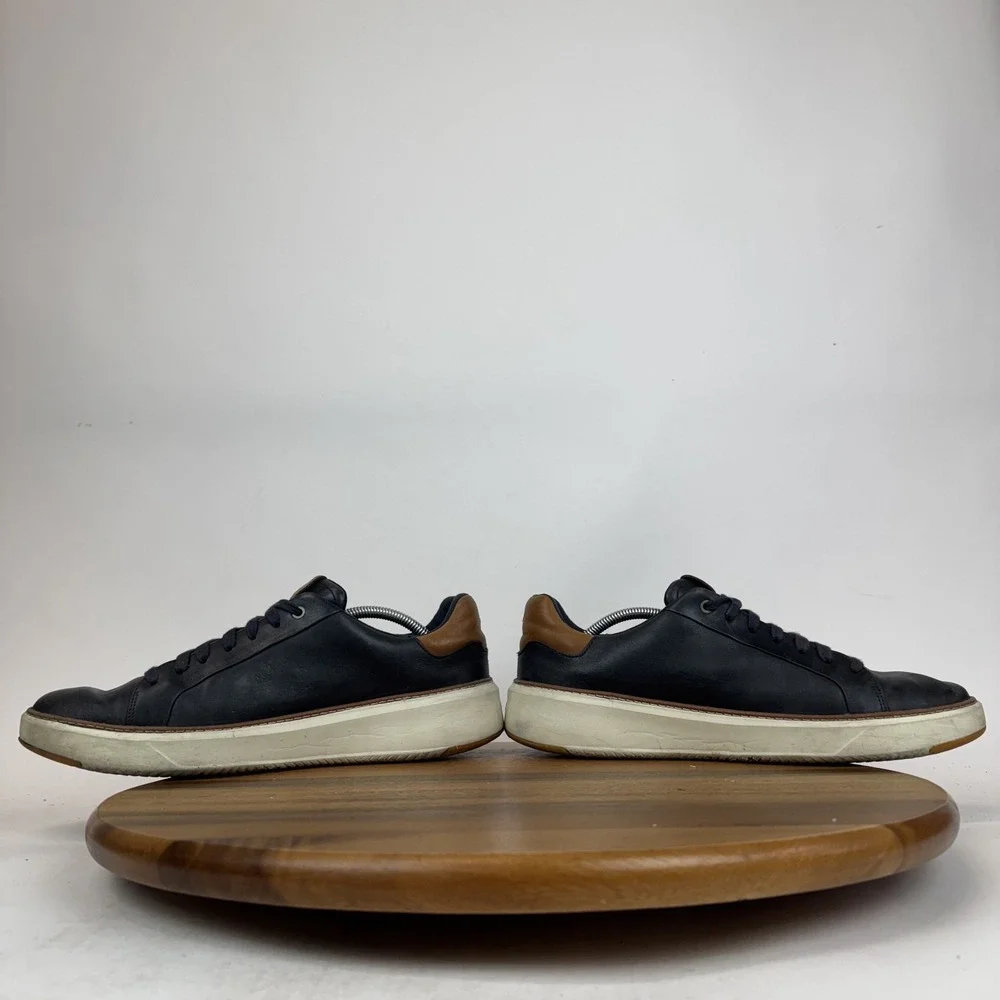 Mens Cole Haan GrandPro TopSpin Blue Leather Casual Sneakers Shoes Size 11.5‎ M